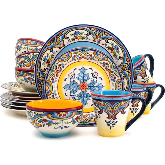 Zanzibar Collection 16 Piece Dinnerware Set