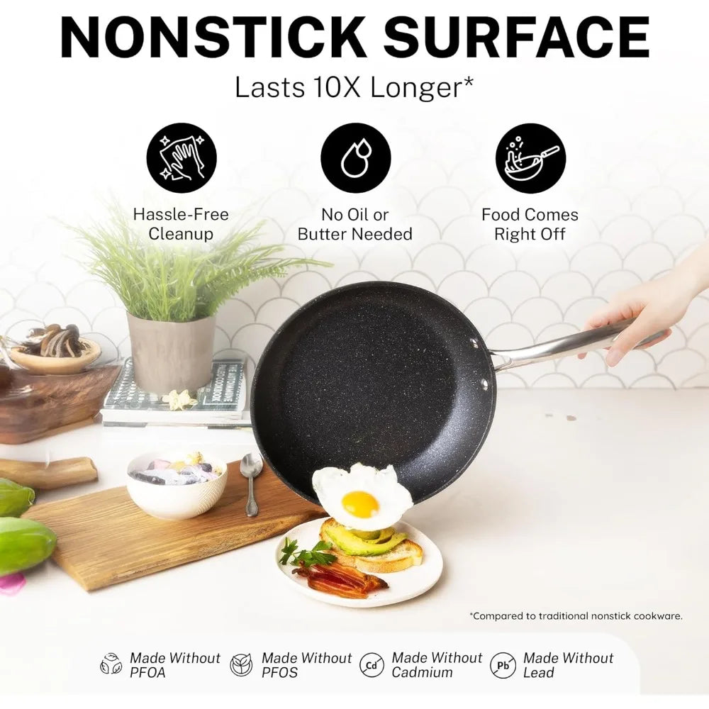 20 Pc Kitchen Non Stick Cookware Set