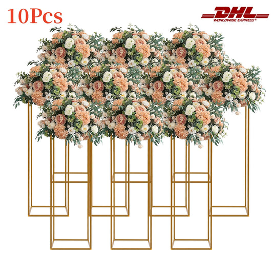 10PCS Metal Flower Stand Floor Vases