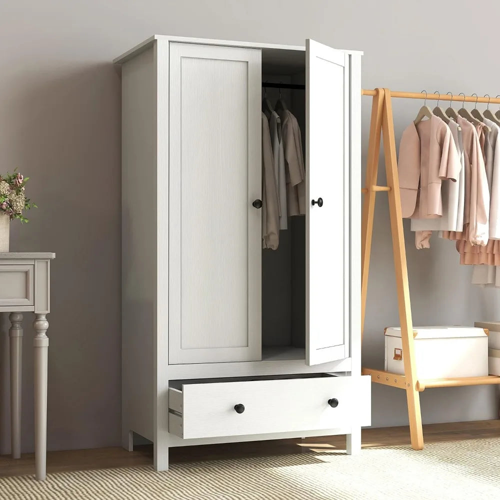 Storage 2 Door Wardrobe Closet Organizer