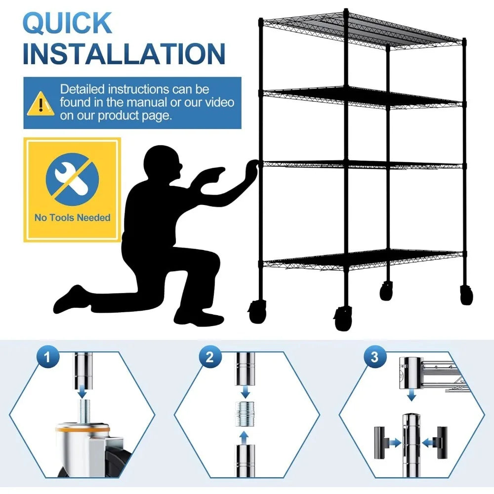 2400LB Heavy Duty NSF  Adjustable Storage