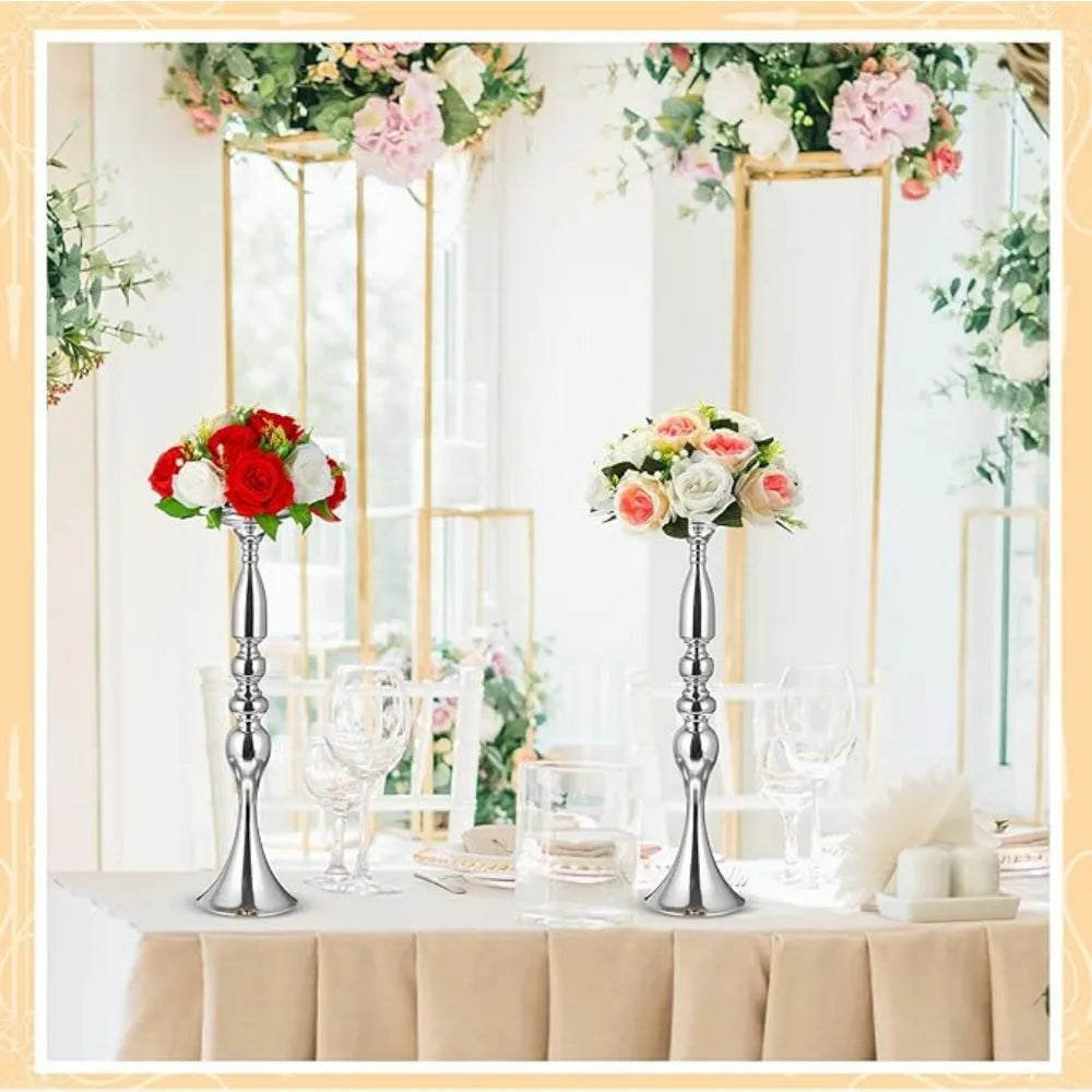 24 Pcs Metal Flower Stand Centerpiece Table Decoration