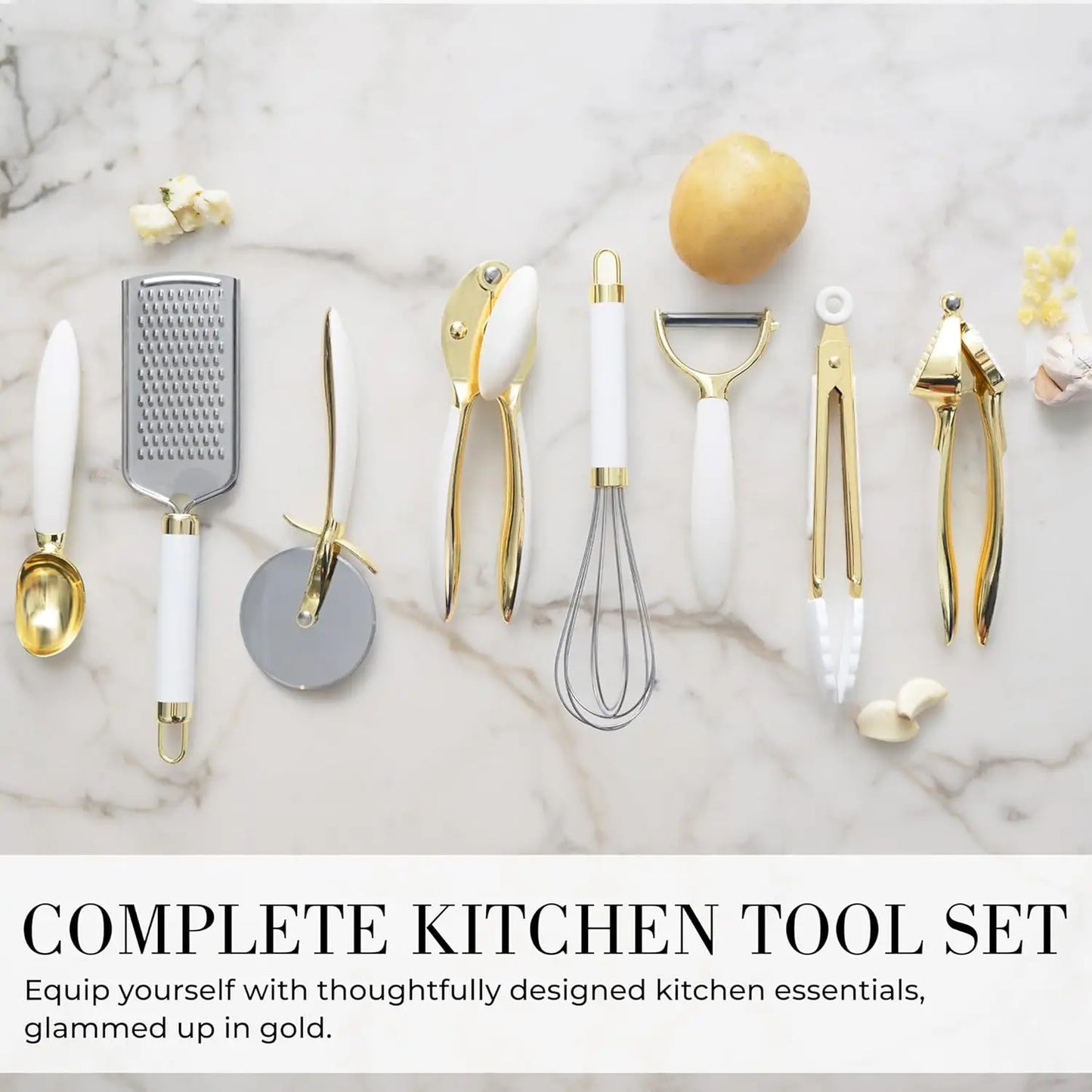 16 PC Gold Kitchen Set