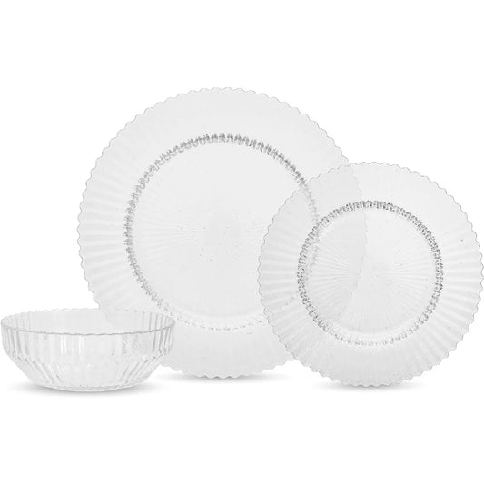 Glass 12-piece Dinnerware Set