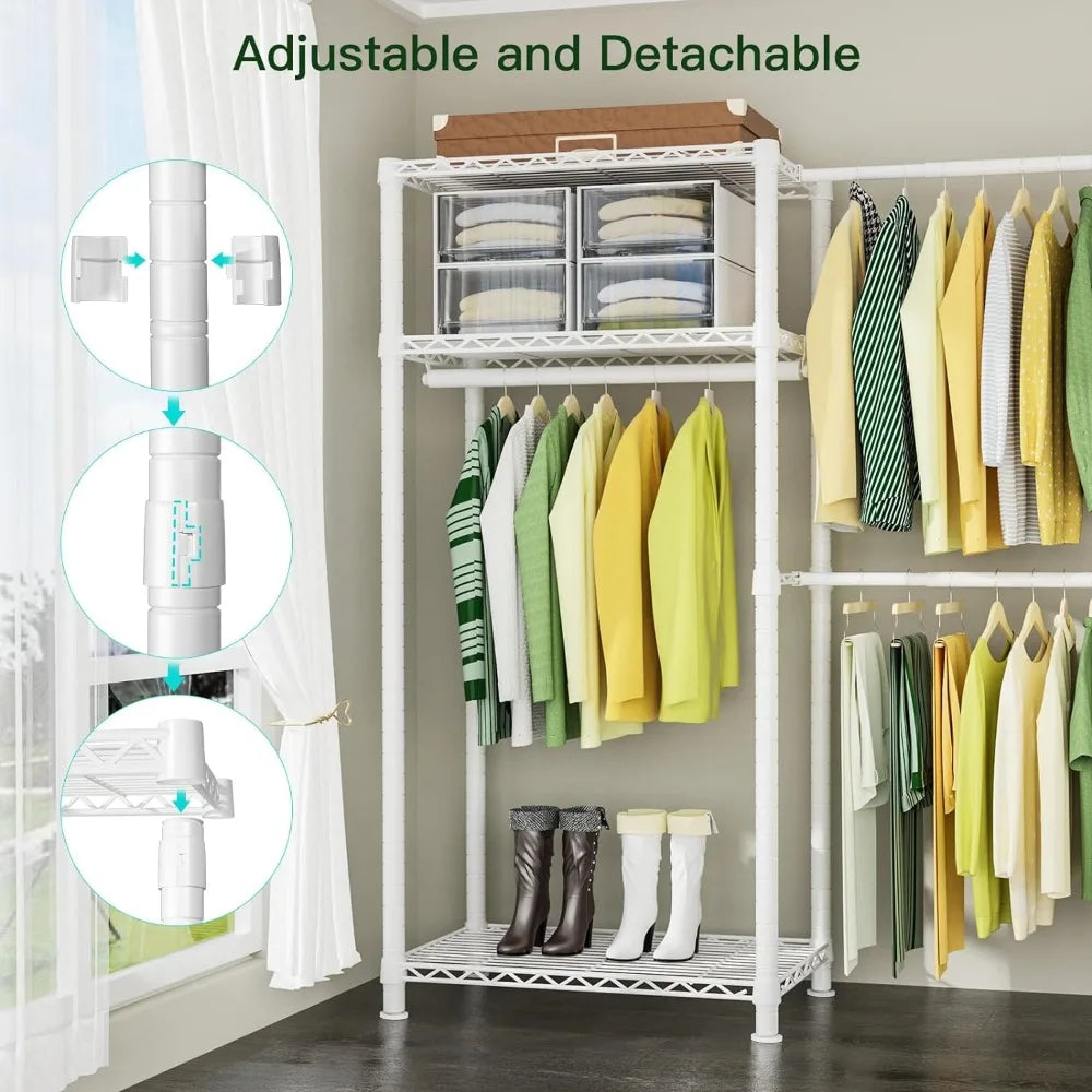 Heavy Duty Clothes Rack, 6 Tiers