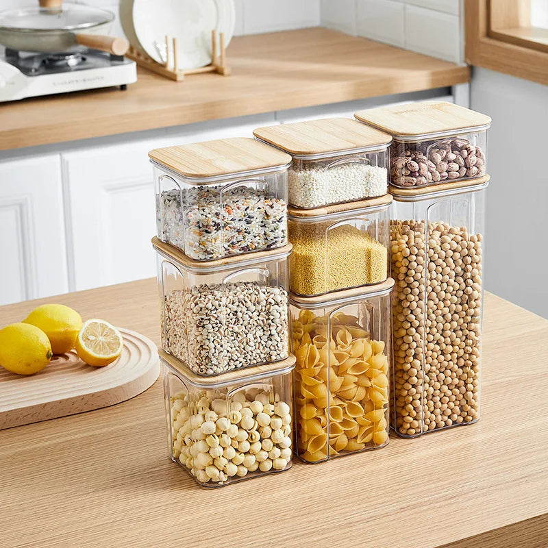 PET Plastic Food Sealed Storage Box