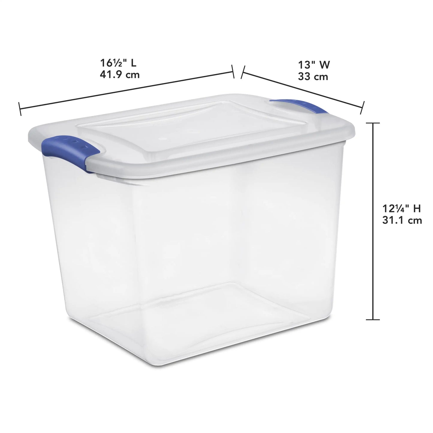 The 27 Qt. Latch Box Plastic, storage containers