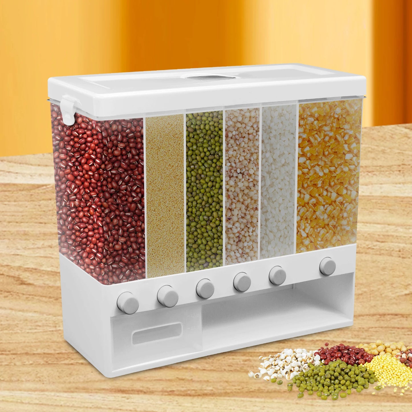 Cereal Cans Large Capacity Dry Food Dispenser