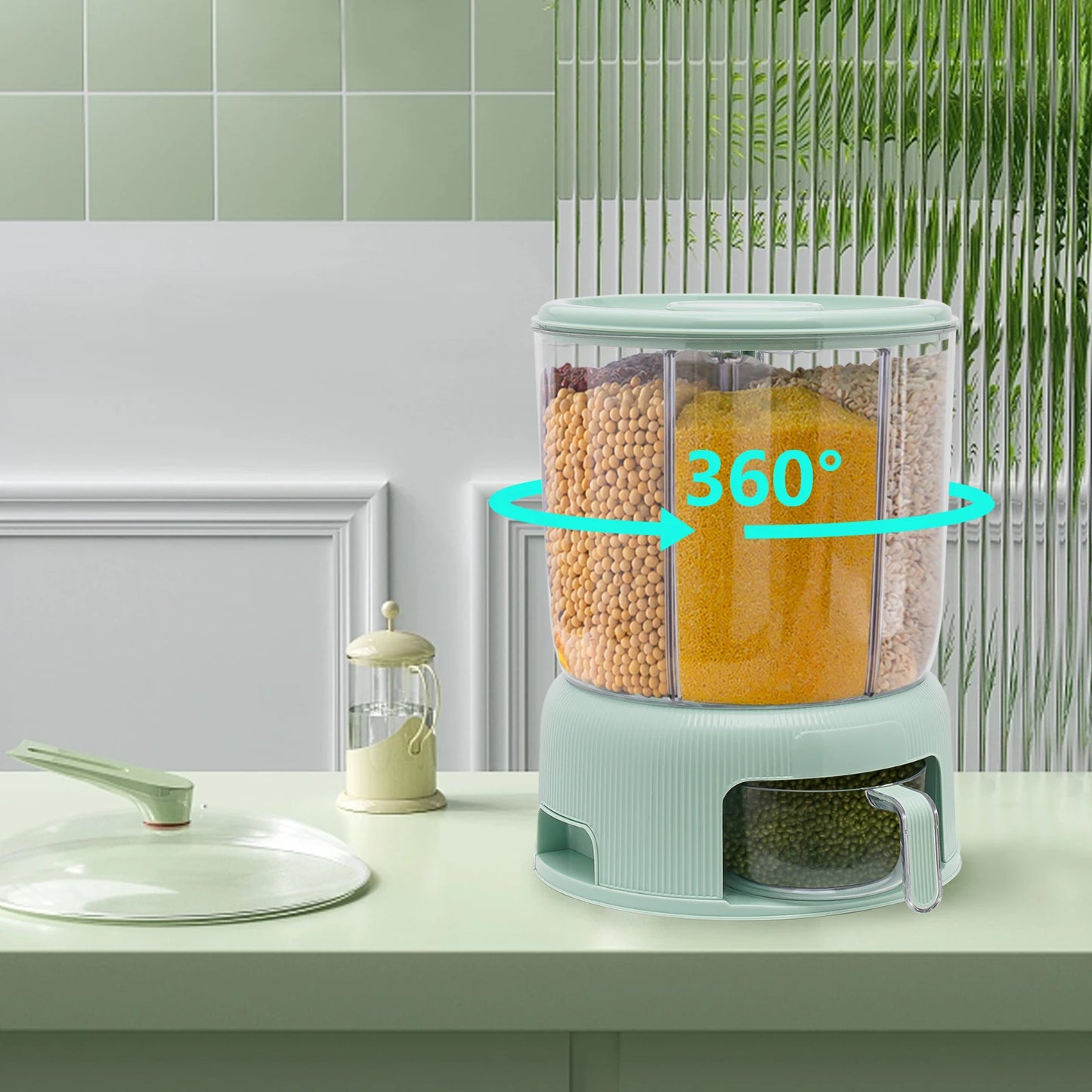 Rice Dispenser Kitchen Storage Container