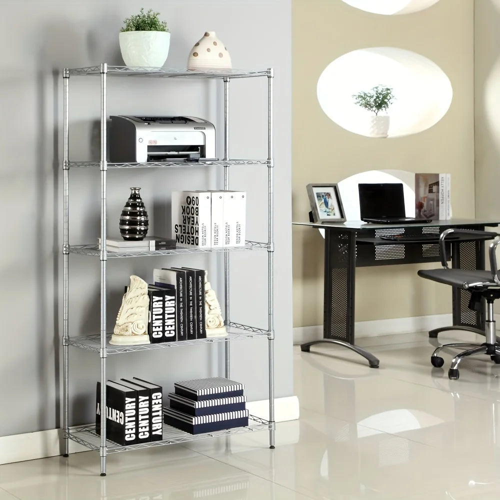 5-Tier Storage Rack - Spacious Storage Capacity