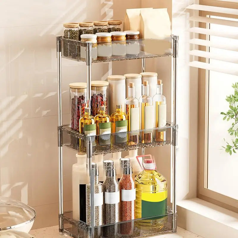 Kitchen Storage Rack Seasoning Organizer Cabinet