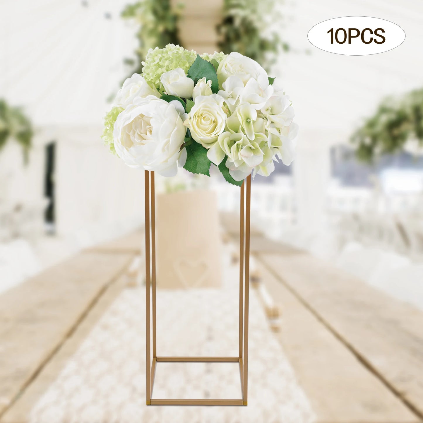 10PCS Metal Flower Stand Floor Vases