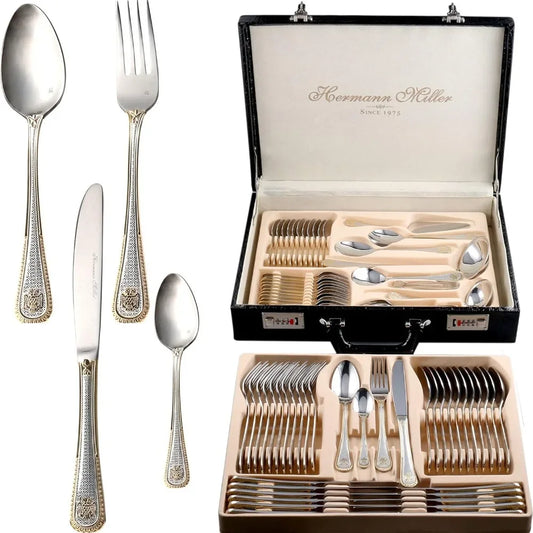 72 Piece Fine Flatware Silverware Set