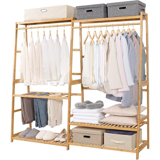 Homde Bamboo Clothes Rack