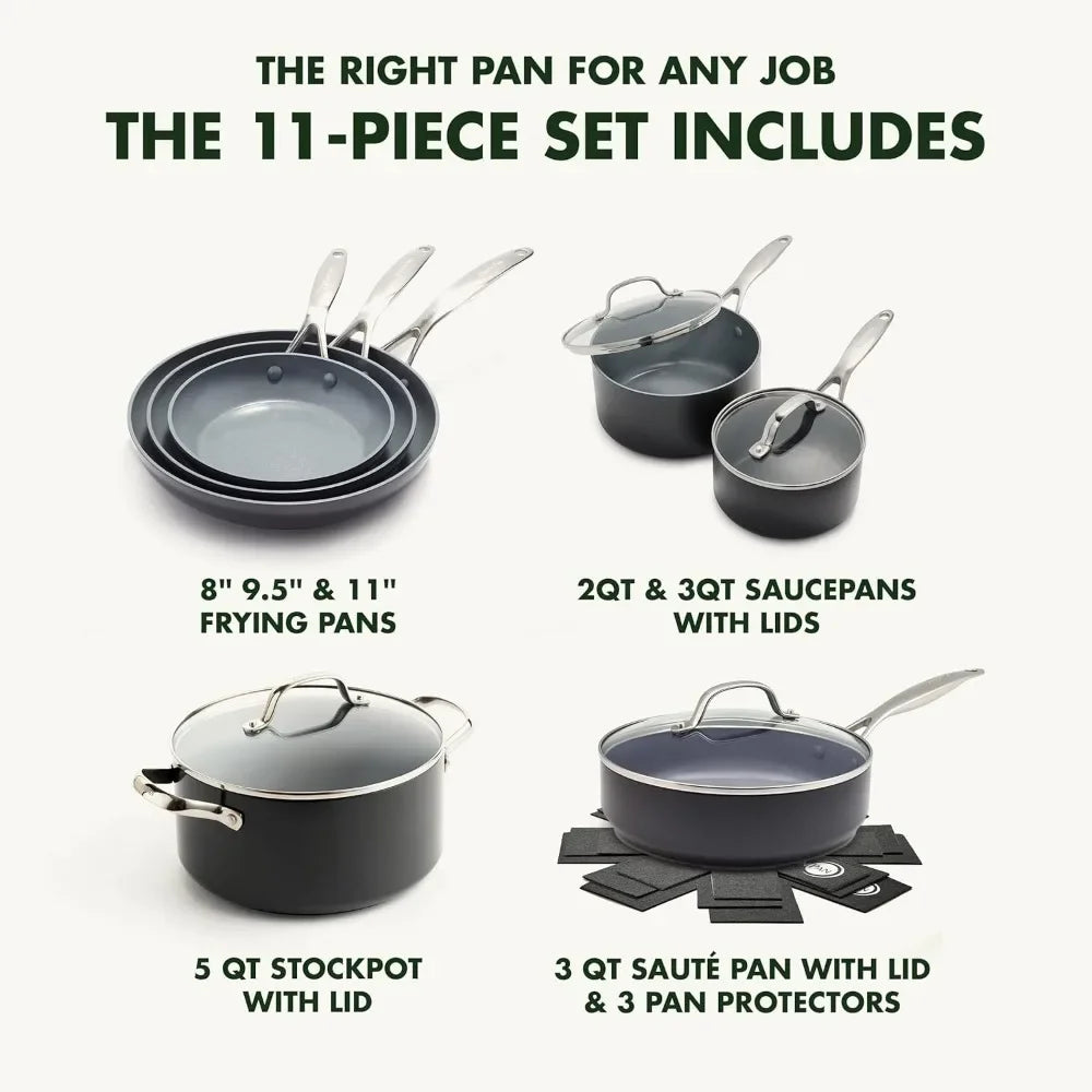 Dishwasher Safe Non Stick Pots for Cooking Set