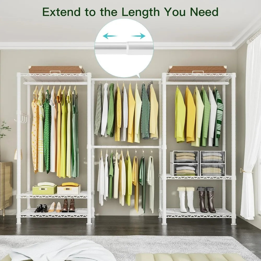 Heavy Duty Clothes Rack, 6 Tiers