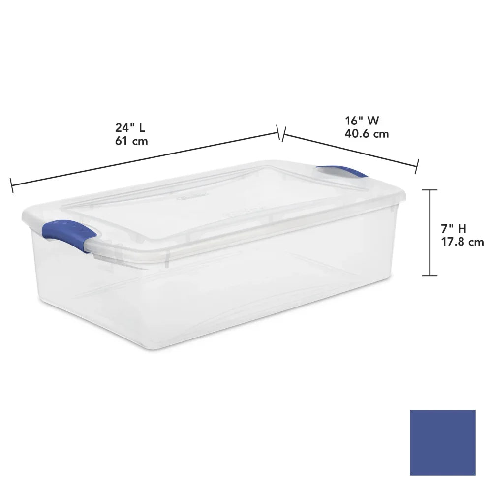 Organizer Latch Box Plastic Organization Storage Containers