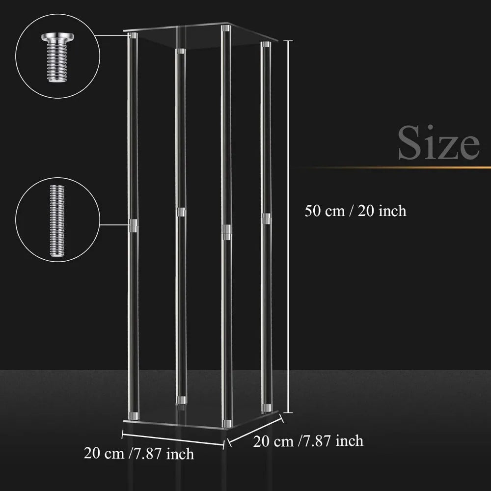 Vase 12 Pieces Tall Acrylic Vase Centerpieces