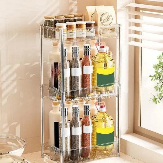 Kitchen Storage Rack Seasoning Organizer Cabinet