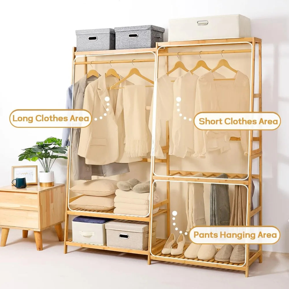 Homde Bamboo Clothes Rack