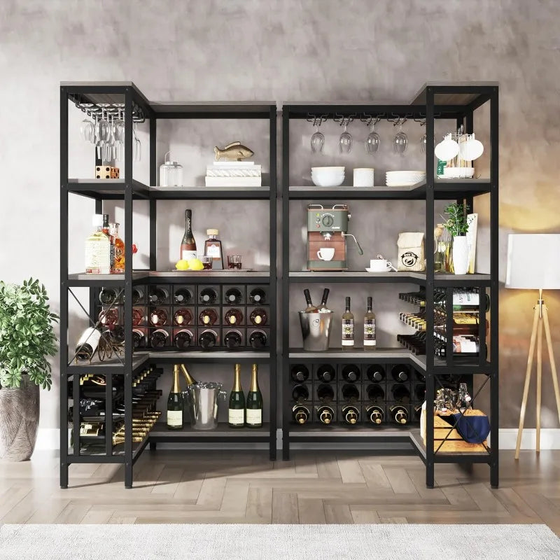 Large Corner Wine Rack, 5-Tier