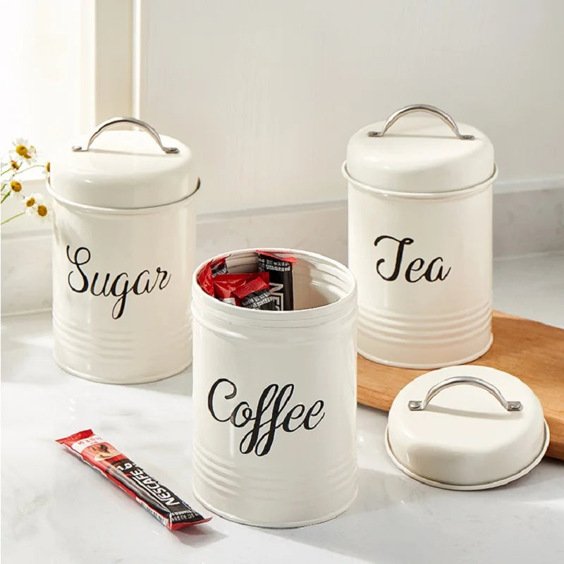 1-3 Pc Tea Coffee Sugar Storage Bottles