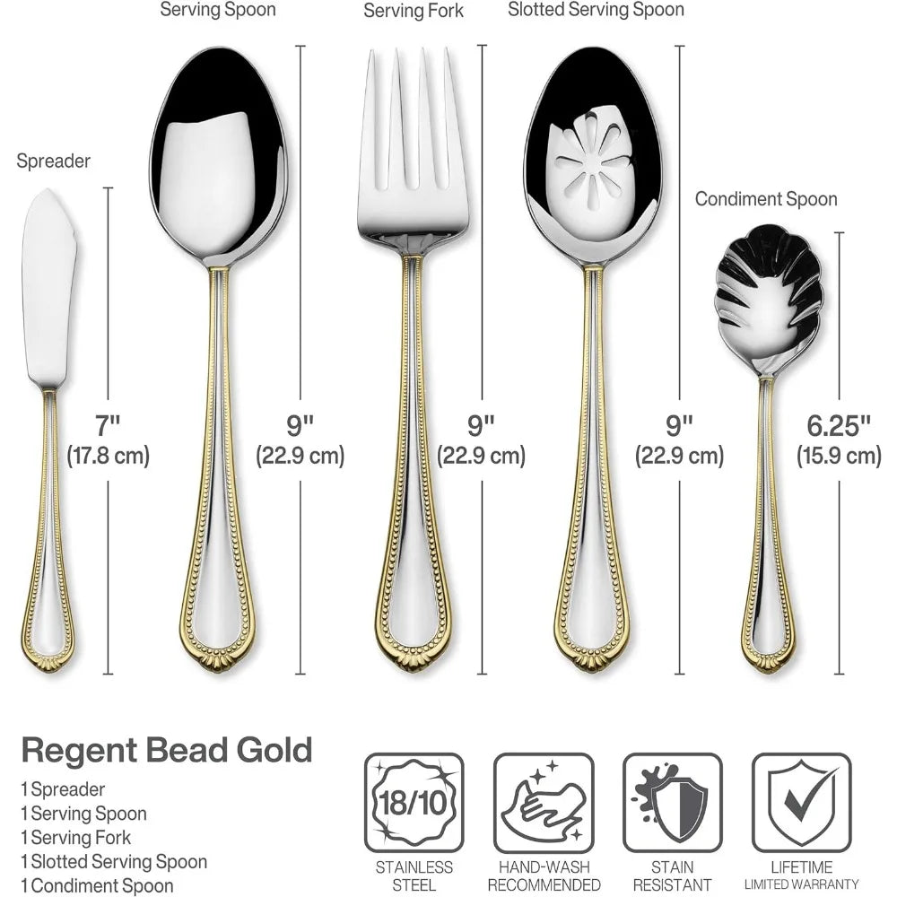 65-Piece Stainless Steel Flatware Set