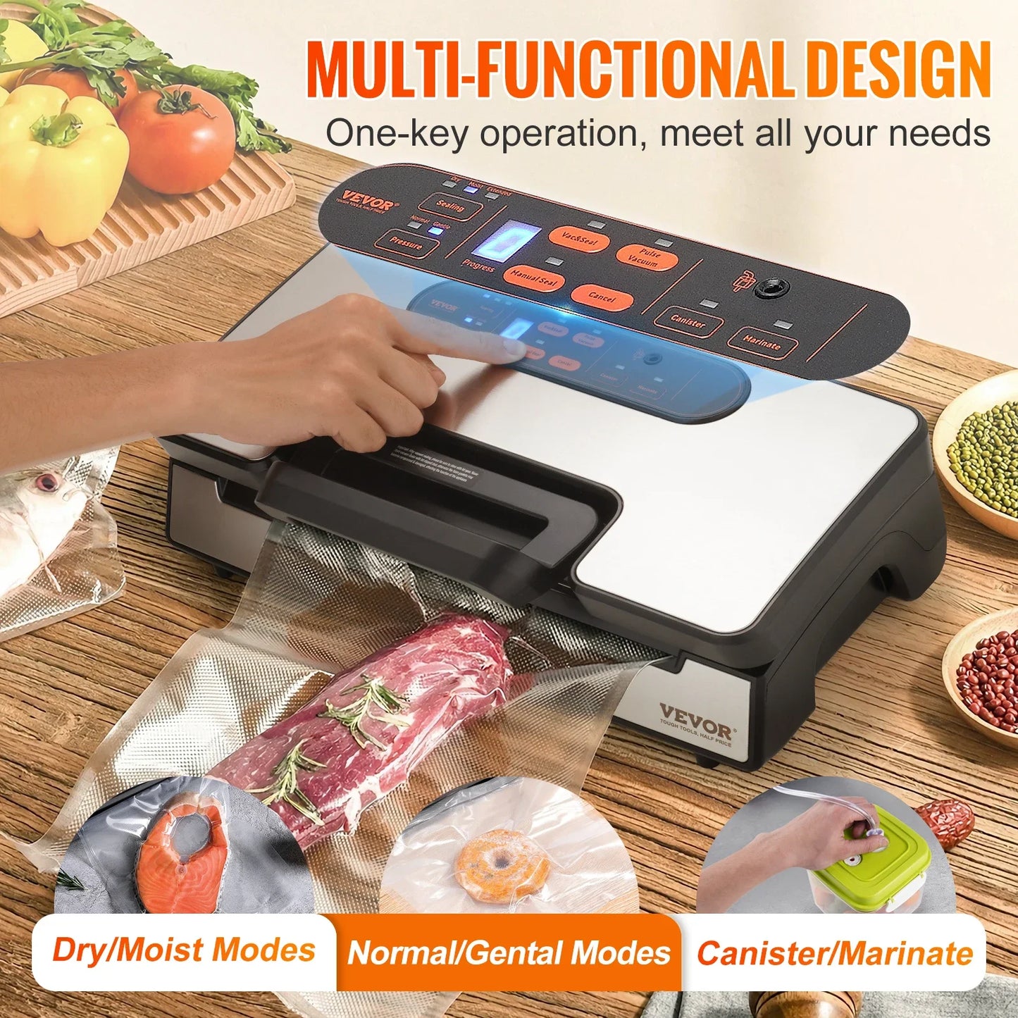 VEVOR Vacuum Sealer Machine Food Preservation