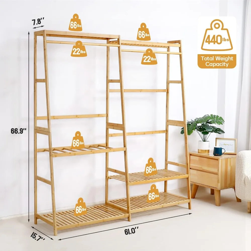 Homde Bamboo Clothes Rack