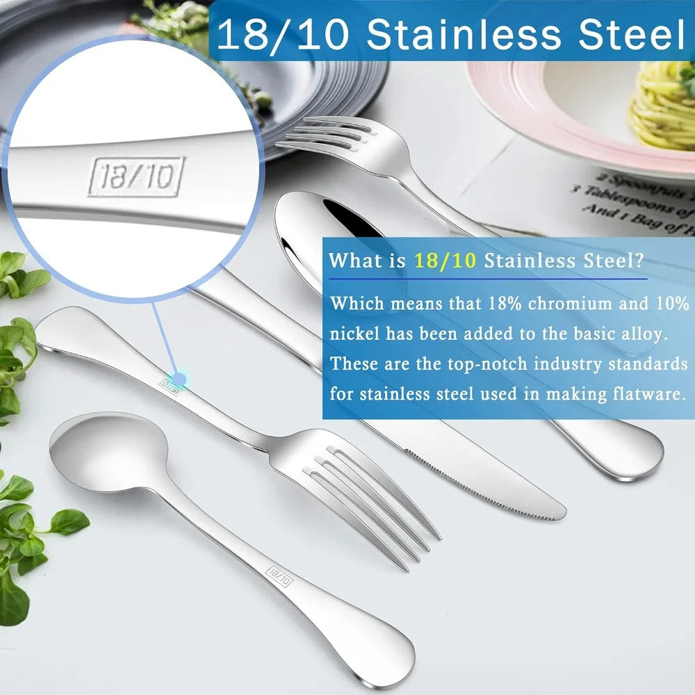 18/10 Stainless Steel Silverware Set