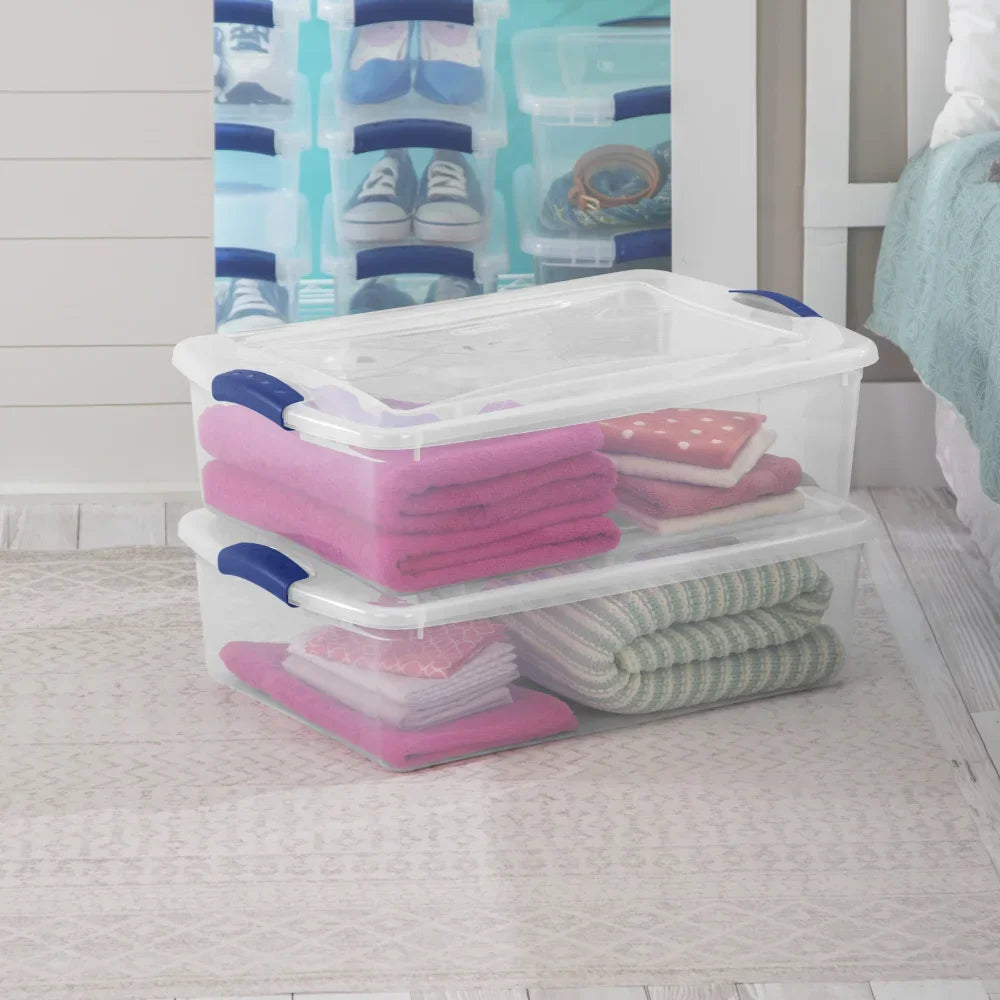 Organizer Latch Box Plastic Organization Storage Containers