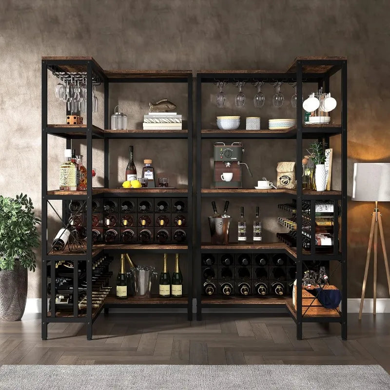 Large Corner Wine Rack, 5-Tier