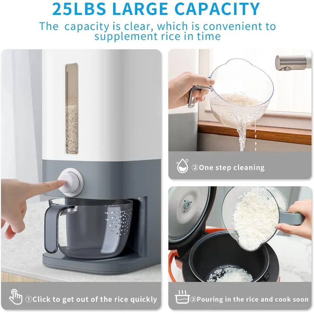 U-miss 25 Lbs Rice Dispenser