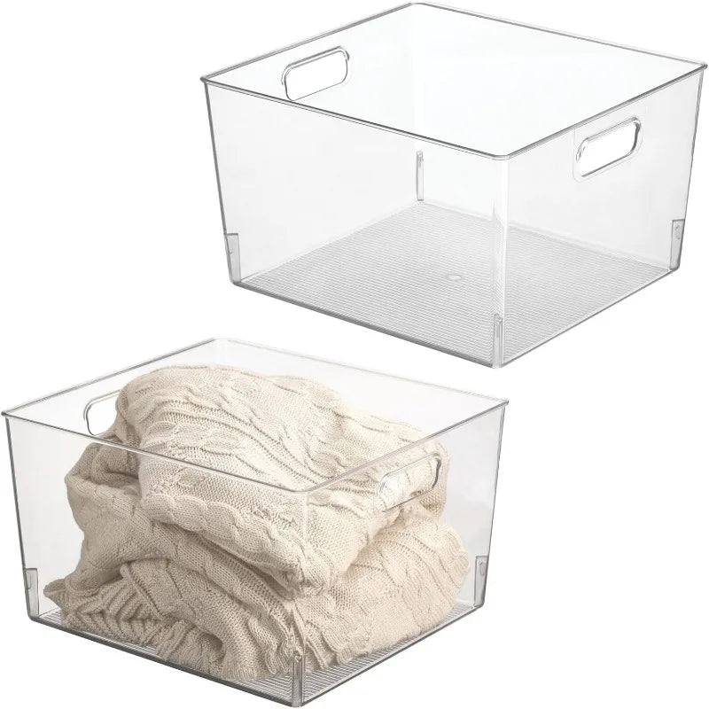 Small Modern Plastic Storage Organizer Bin