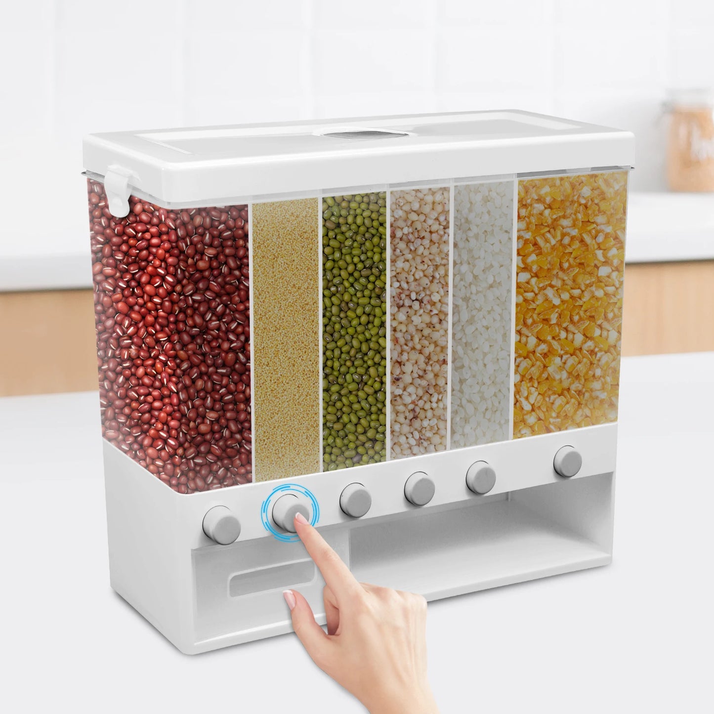 Cereal Cans Large Capacity Dry Food Dispenser