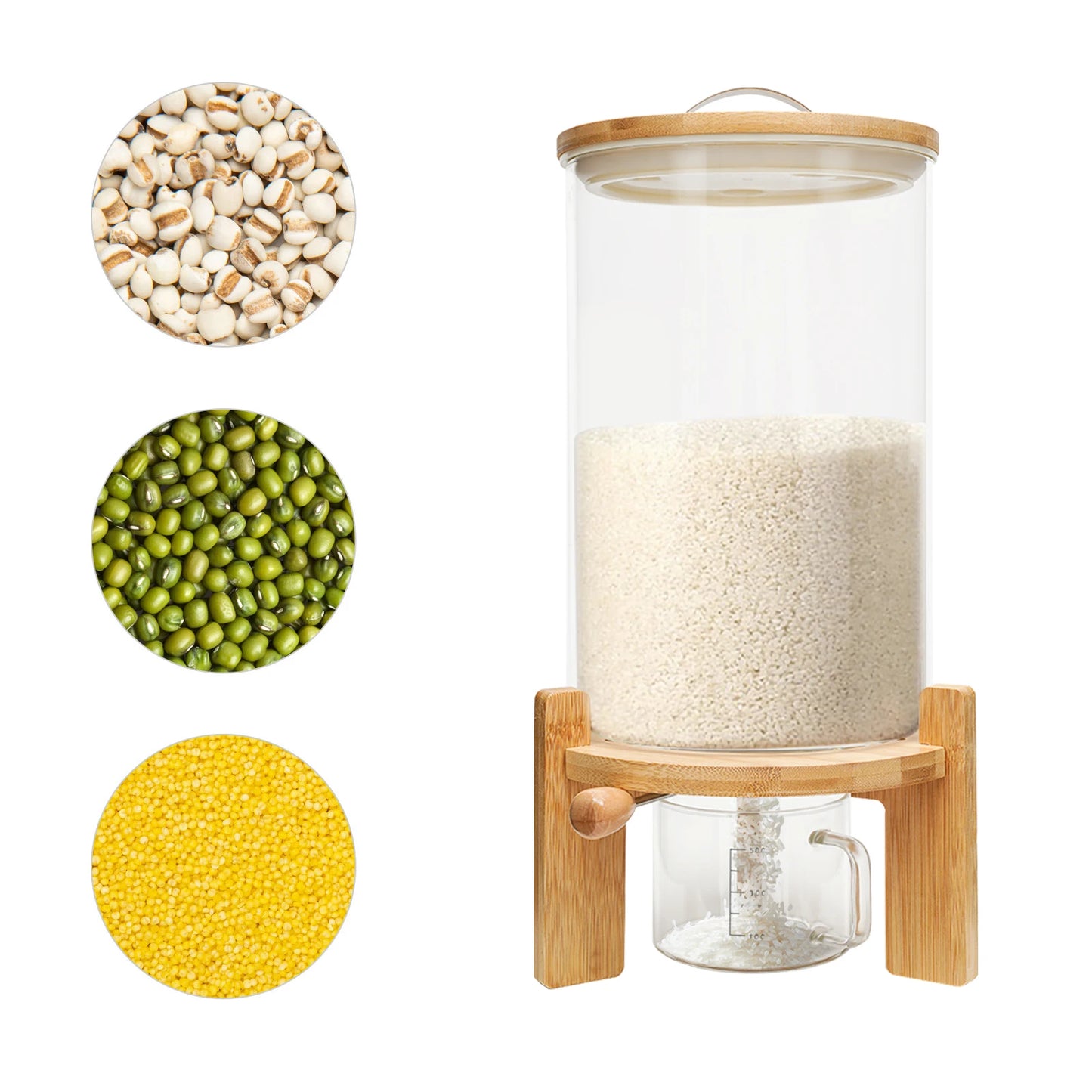 Flour And Cereal Container Rice Dispenser