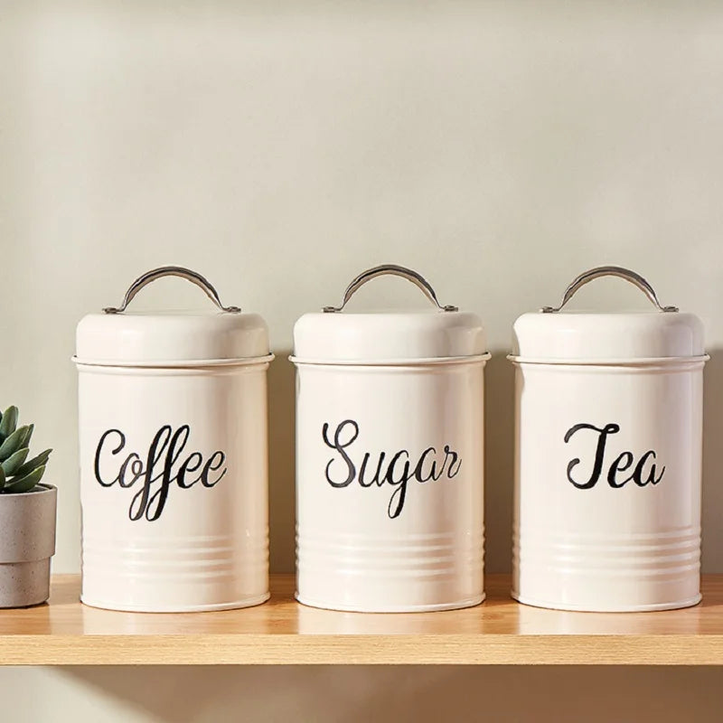 1-3 Pc Tea Coffee Sugar Storage Bottles