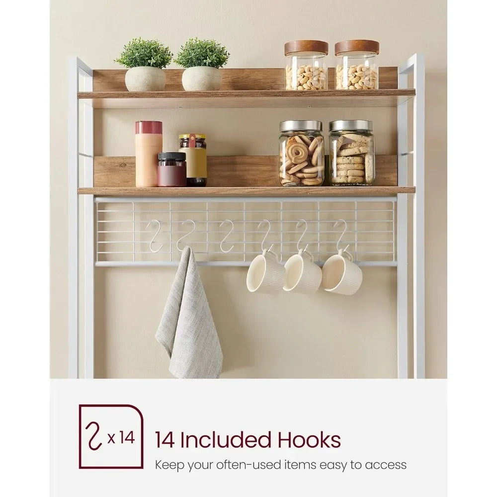 Hooks Kitchen Accessories and Storage Shelf