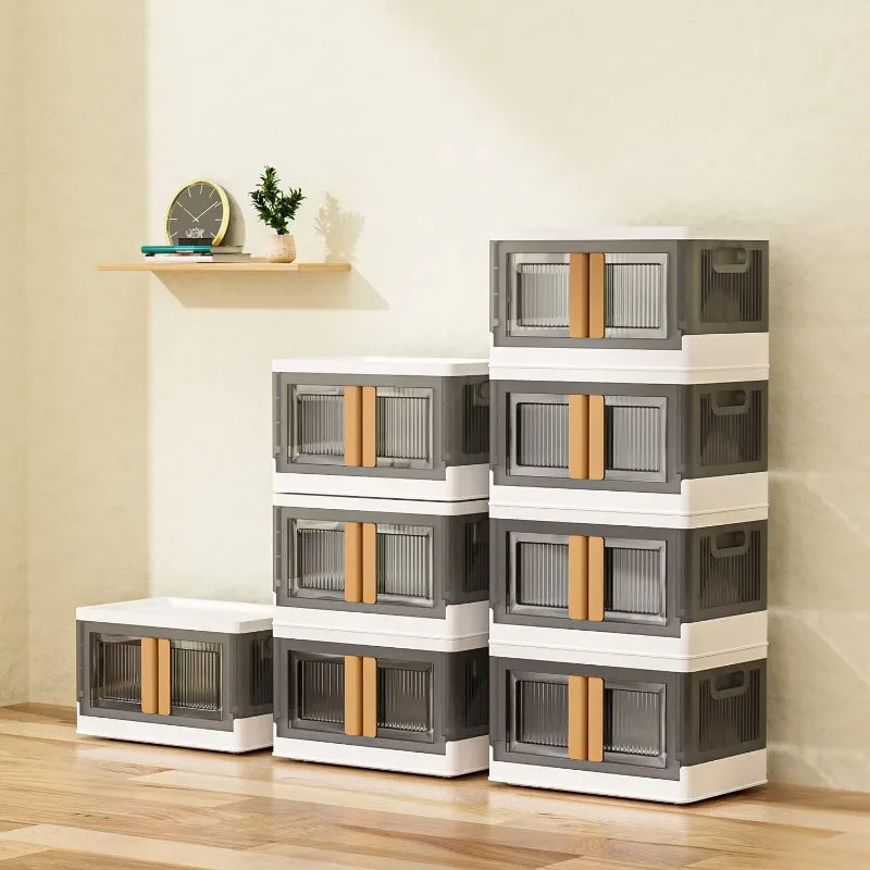 Organizers and Storage - collapsible stackable storage bins