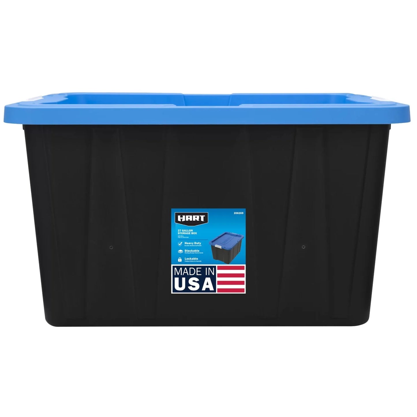 HART 27 Gallon Heavy Duty Latching Plastic Storage